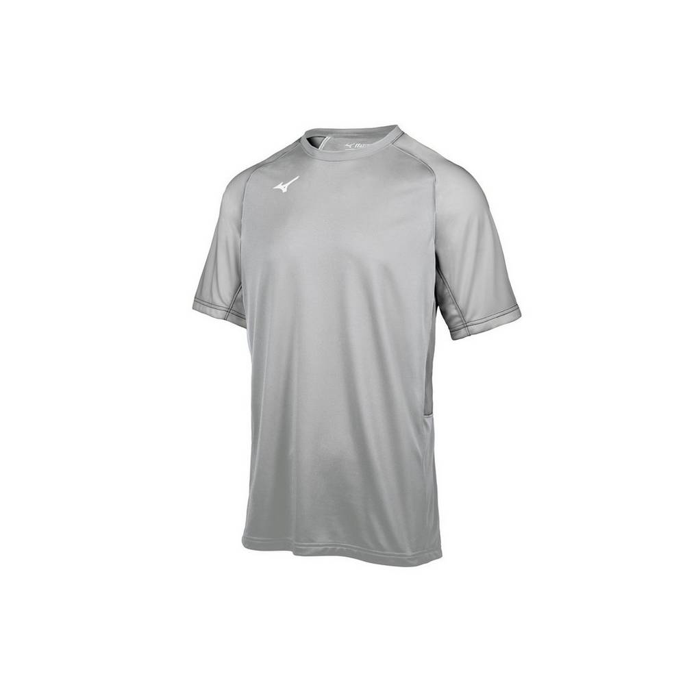 Jerseys Mizuno Aerolite Crew Hombre Gris España YLNZ-56981